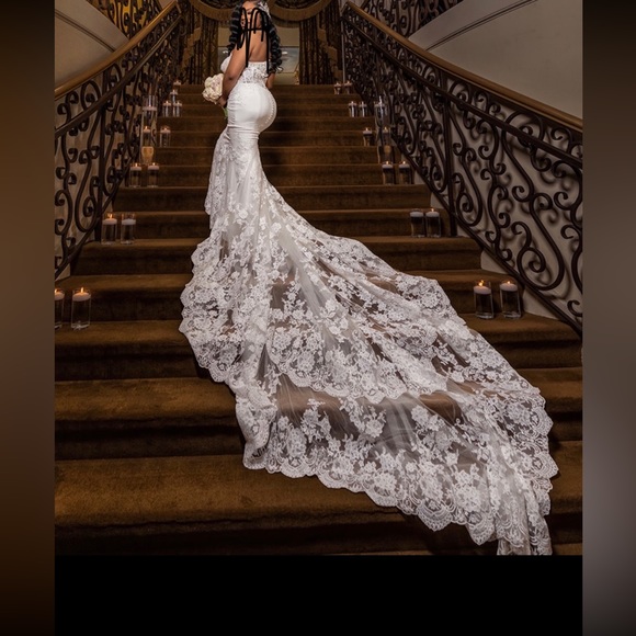 Enzoani dress Sz US 10 (has been altered), - Picture 3 of 3